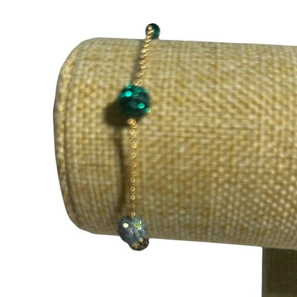 BNWOT Authentic Swarovski Remix Collection Gold Tone Plated Pop Strand Bracelet - Picture 4 of 8